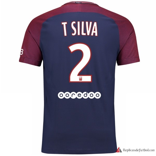 Camiseta Paris Saint Germain Primera equipación T Silva 2017-2018